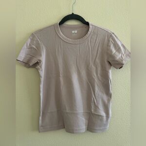 Uniqlo Light Pink Crew Neck Tee